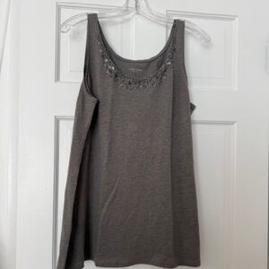 EILEEN FISHER LINEN TANK TOP L